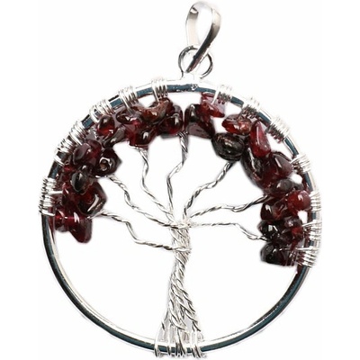 Nefertitis Granát přívěsek Strom života NF9011