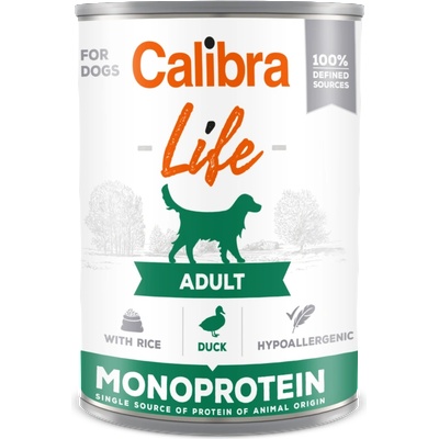 Calibra Dog Life Adult Патица с ориз 400г