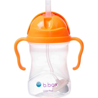 b.box hrneček s brčkem orange 240 ml