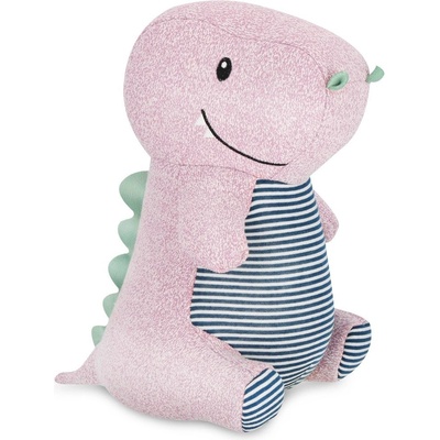 Spokey Cuddly 2v1 Dětský cestovní polštář a plyšová hračka v jednom hrošík 30x30