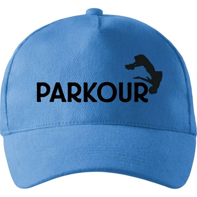 Parkour salto so zahnutým šiltom a mosaznou sponou Svetlomodrá