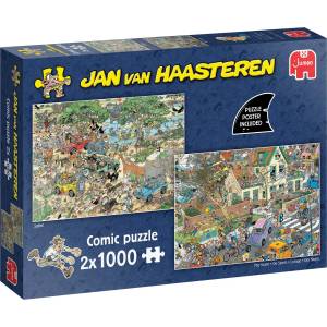 Jumbo - Puzzle 2x1000 Jan Van Haasteren Puzzles: Safari & Storm - 1 000 piese