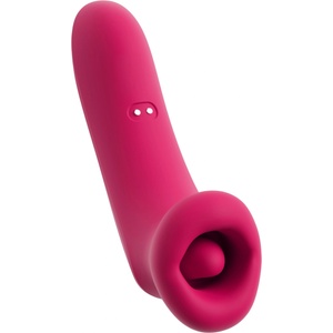You2Toys Oral Fun - вакуумен и езичков стимулатор за клитор (розов) - lovesexshop