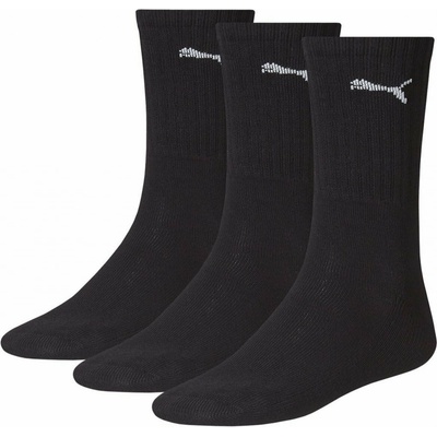 Puma Crew Black 3-Pack Black čierna
