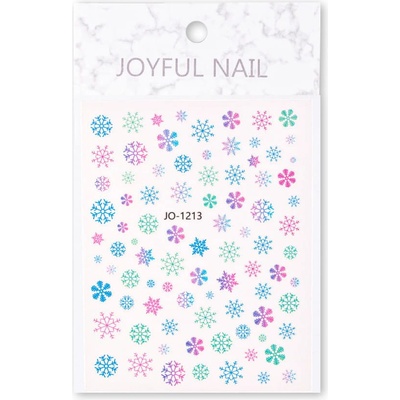 Vianočné nálepky na nechty Joyful 1213