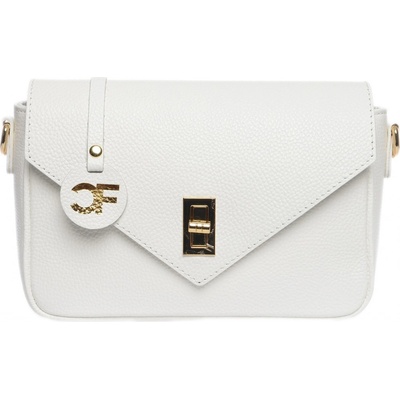 Carla Ferreri dámská kožená crossbody kabelka CF1948T Bianco