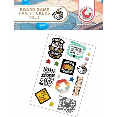 Meeple Stickers samolepky pro fanoušky deskových her set 2