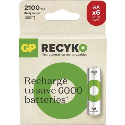 GP ReCyko AA 2100mAh 6ks B2521V