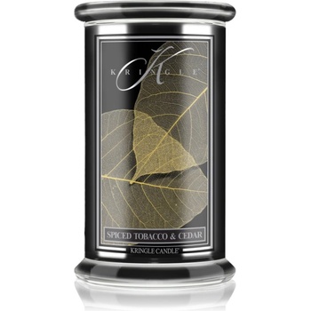 Kringle Candle Spiced Tobacco & Cedar ароматна свещ 623 гр