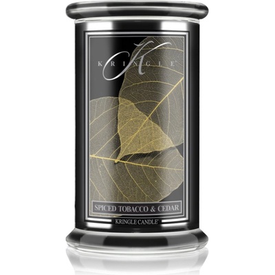 Kringle Candle Spiced Tobacco & Cedar ароматна свещ 623 гр