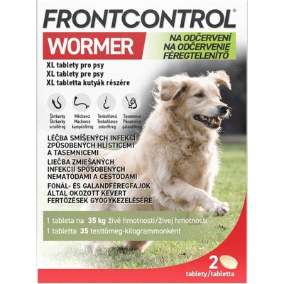 Frontcontrol Wormer pro psy 35 kg 2 tablety – Hledejceny.cz