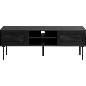 Unique Furniture Черна маса за телевизор от дъб 120x43 cm Pensacola - Unique Furniture (44641013)
