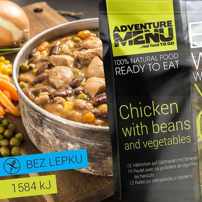 Adventure Menu kuře po zahradnicku s fazolemi 400 g