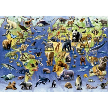 Educa - Puzzle One Hundred Endangered Species - 500 piese