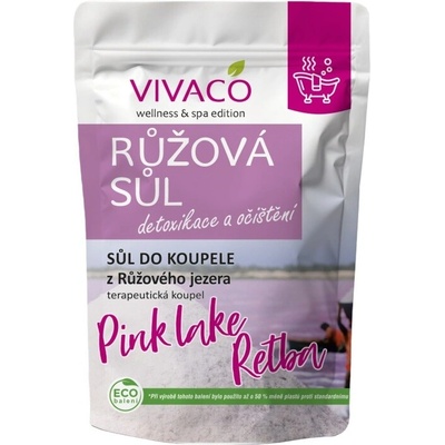 VIVACO Sůl do koupele z RŮŽOVÉHO JEZERA RETBA 1000 g