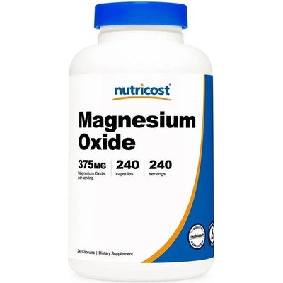 Nutricost Magnesium Oxide, 375 mg, 240 капсули, Nutricost (08053 (356101) NC)