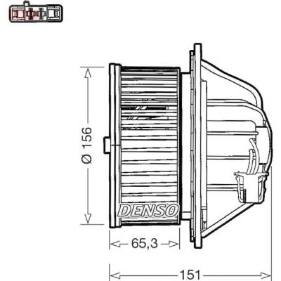 vnitřní ventilátor DENSO DEA17019