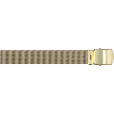 Opasek KHAKI s mosaznou sponou