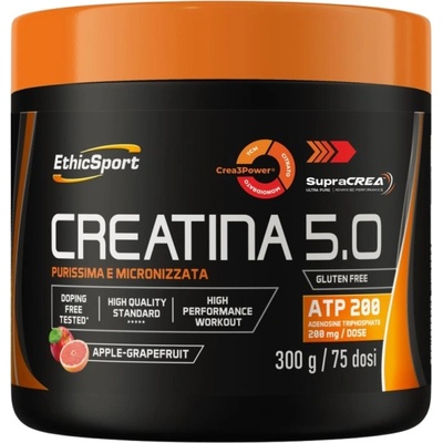 EthicSport Creatine 5.0 | with CREA3POWER Matrix [300 грама] Ябълка с грейпфрут