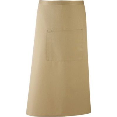 Premier Workwear Pracovní zástěra s kapsou PR158 Khaki Pantone 7503 90x80cm