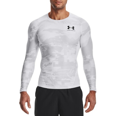 Under Armour Тениска Under Armour UA HG IsoChill Comp Print LS-WHT 1361523-100 Размер S