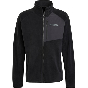 Adidas Поларено яке Adidas Men's Mountain Full Zip Fleece Jacket - Black