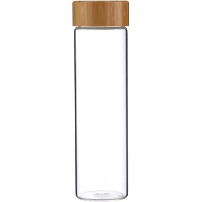 BERGNER BG-20136-MM skleněná přenosná s bambusovým víkem 600 ml
