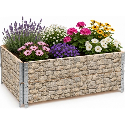 Aga Vyvýšený záhon 120x80x40 cm Kámen