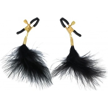 Virgite Щипки за зърна с пух Nipple Clamps Jewels