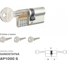 MPkovania DK - AP1000 S, D 35,5 + V 90 mm, NIM - nikel matný