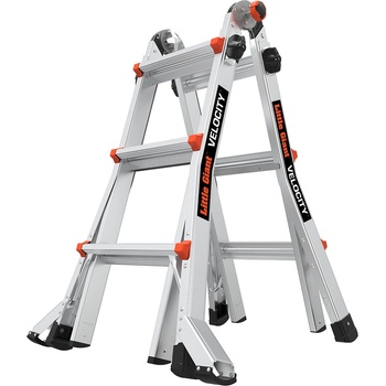 Little Giant Ladder Телескопична алуминиева стълба Little Giant VELOCITY 2.0, M13, 4x3 стъпала (15413EN)