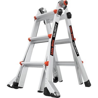 Little Giant Ladder Телескопична алуминиева стълба Little Giant VELOCITY 2.0, M13, 4x3 стъпала (15413EN)