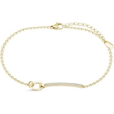 Biju Pozlacený náramek se zirkony 2840 2002840