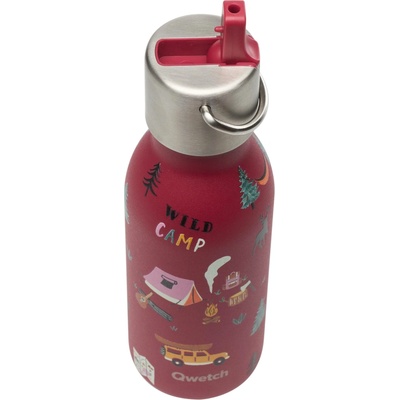 Qwetch KIDS izotermická lahev 350 ml Yosemitská červená