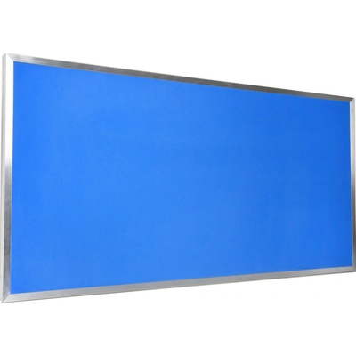 VYLEN s.r.o. Pěnová nástěnka s hliníkovým rámem 100 x 50 cm Modrá 50, 1000 mm x500 mm