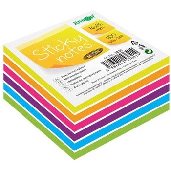 Junior Самоз. листчета Junior Неон 75х75mm 400л. Микс (1901057-5830-PB010F)