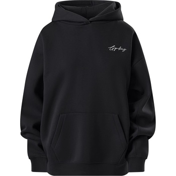 Gym King Reset Oversized Fleece Hood - Black