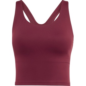 adidas Дамски спортен сутиен adidas Women's All Me Medium Support Bra Tank Sports bra - Maroon (114-4088-0213)