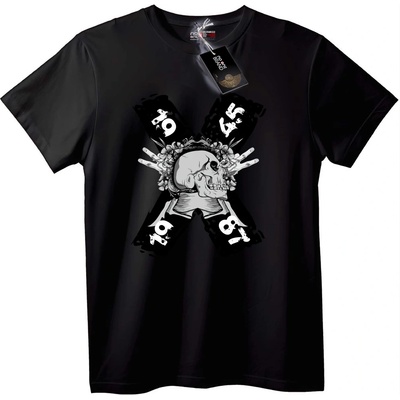 NOONEBRAND Тениска Skull Кръстосани Кости - 3XL, Black