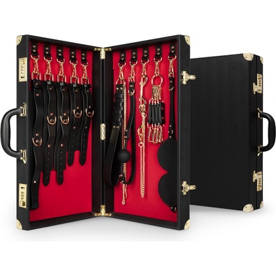 Bedroom Fantasies Bondage Suitcase Cow Leather 13 pcs