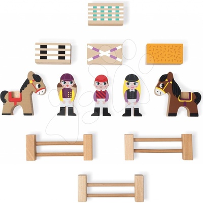 Janod Jezdecká škola Mini Story dřevěná pohádka