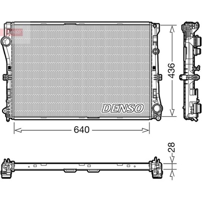 Chladič, chlazení motoru DENSO DRM17103