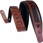 Levy's Rebel Leathers Walnut Embroidered Каишка за китара (PM31-WAL)