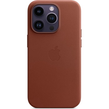 Apple Leather Case s MagSafe pro iPhone 14 Pro - cihlově hnědý MPPK3ZM/A