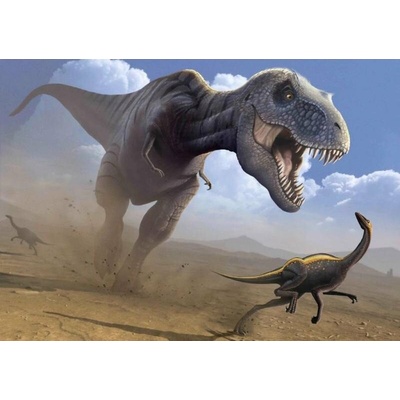 Pohľadnica 3D - Hunting T-Rex