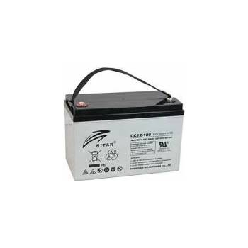Ritar Оловна AGM DEEP CYCLE батерия RITAR (DC12-100), 12V, 100Ah, F12/M8, За соларни системи