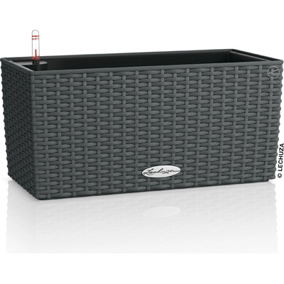 Lechuza Samozavlažovací truhlík Balconera Cottage 40 cm, antracitová