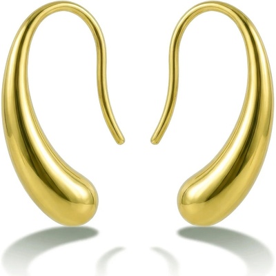 Victoria Walls Moderní pozlacené náušnice Gold Lavielle VWE260589G
