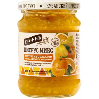 Stoev Citrus Mix protláčený s cukrem 280g