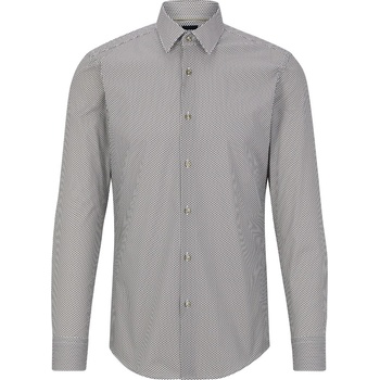 HUGO BOSS Риза с къс ръкав Boss Men's H-Hank Patterned Short Sleeve Kent Collar Shirt - Pastel Green